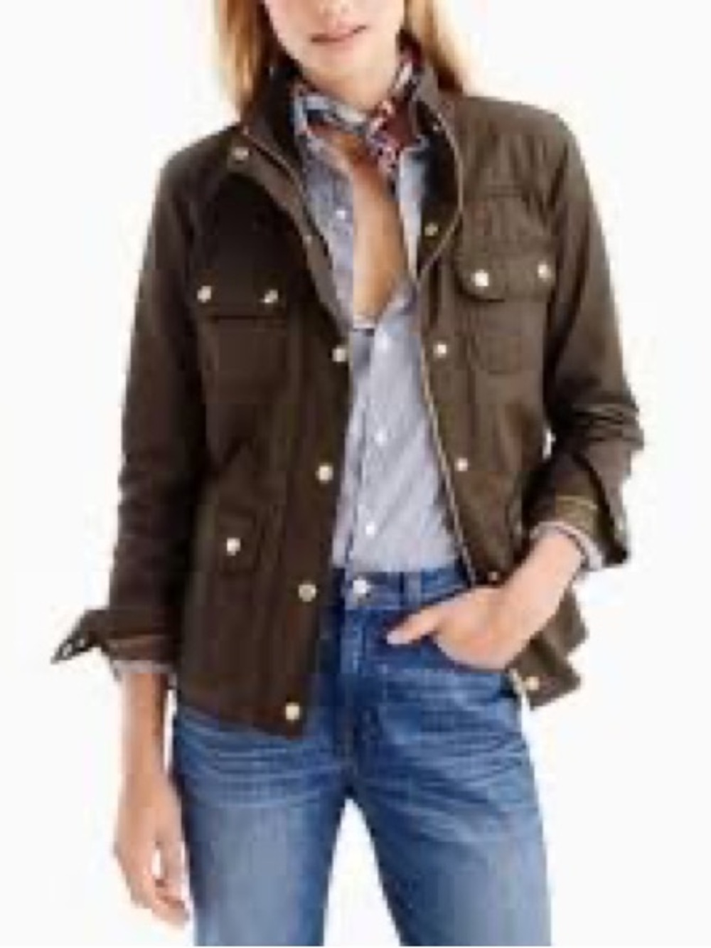 J. Crew Olive Green Utility Jacket